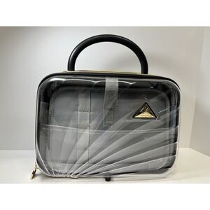 Triforce Elite Travelware Hardside Beauty Zipper Case Clear Luggage Makeup Bag